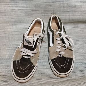 Vans Color Block Sk8 Low Top Sneakers Skate Shoes Forest Night Demitasse Women 7